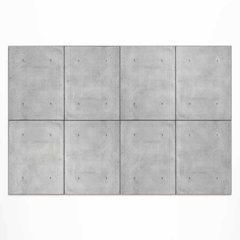 Zewnętrzny Dywan Winylowy Wallfluent 100x150 cm Surowe betonowe płyty styl industrialny 1 szt.