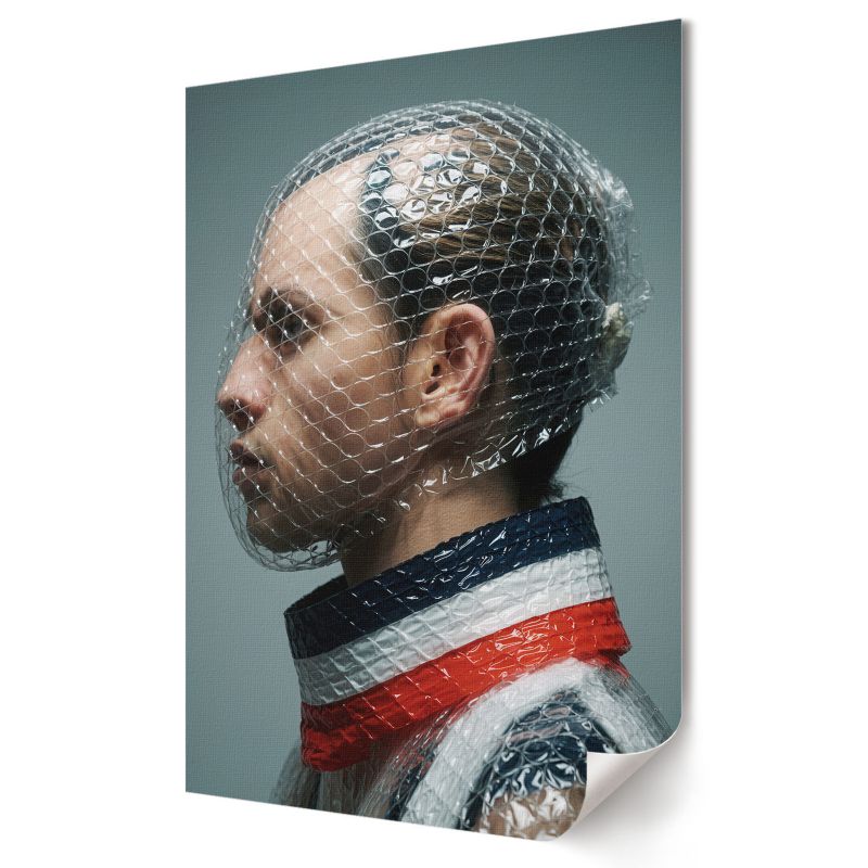 Plakat na ścianę Wallfluent Format A2 Futurystyczny portret Kolektyw Soft Structure 1 szt.