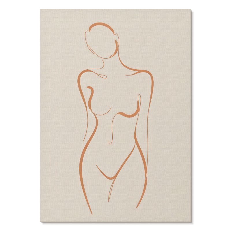 Plakat na Płótnie Tulup 29,7x42 cm (A3) Kontur kobiety Do salonu, sypialni, biura 1 szt.
