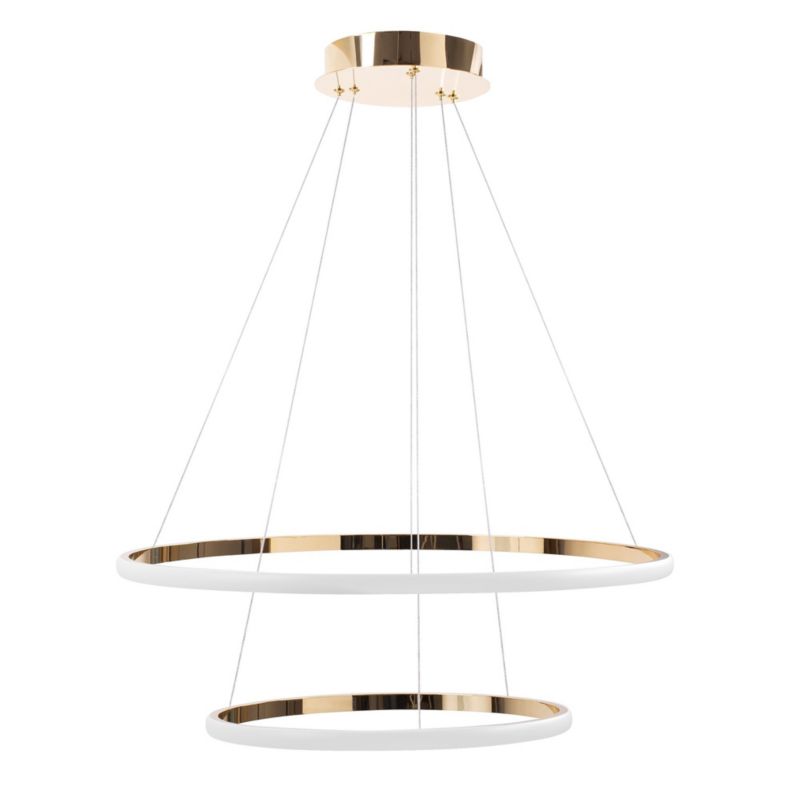 Lampa Sufitowa Wisząca Toolight Lhj007-Cp2 Zintegrowany Led, Ip20 Złoty 1 Szt