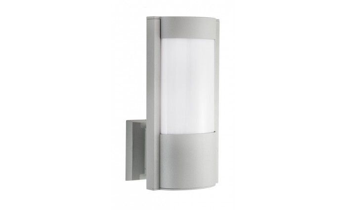 Kinkiet ścienny zewnętrzny SU-MA Elis srebrny 1 x E27 x IP54 wym: 27,5 x 14,5 x 15,5 cm - 1 szt.