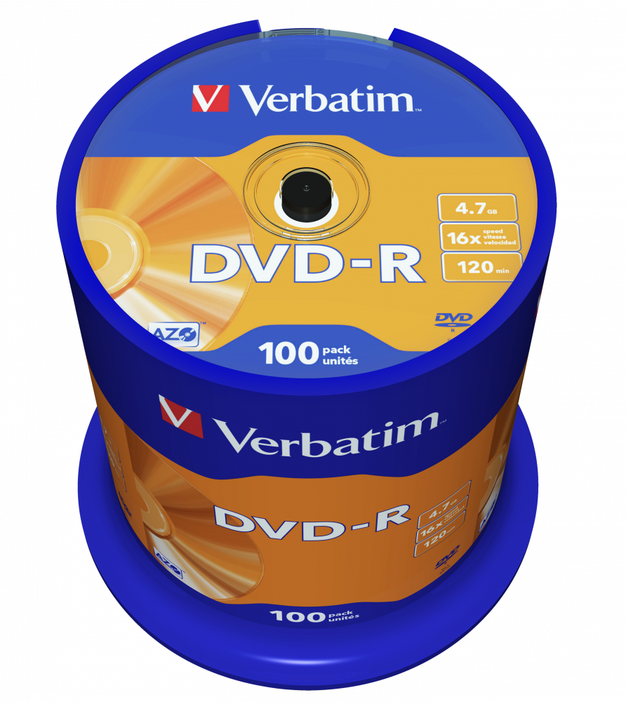 Verbatim DVD-R x16 4,7GB AZO c-100 43549 - Henryx24
