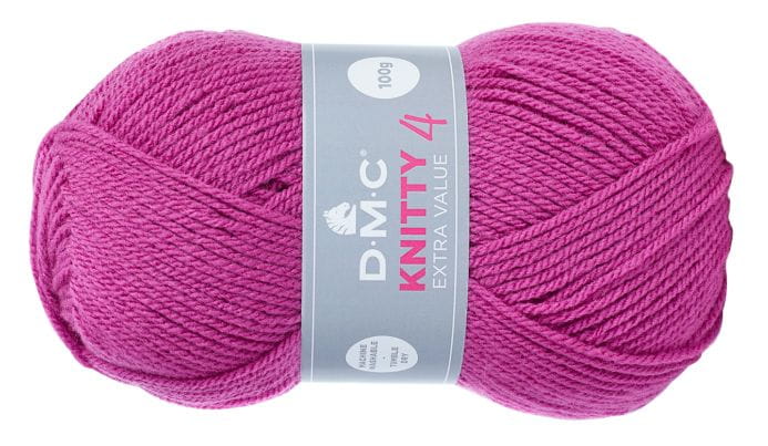 WŁÓCZKA DMC KNITTY 4 KOL.689 / AMARANT