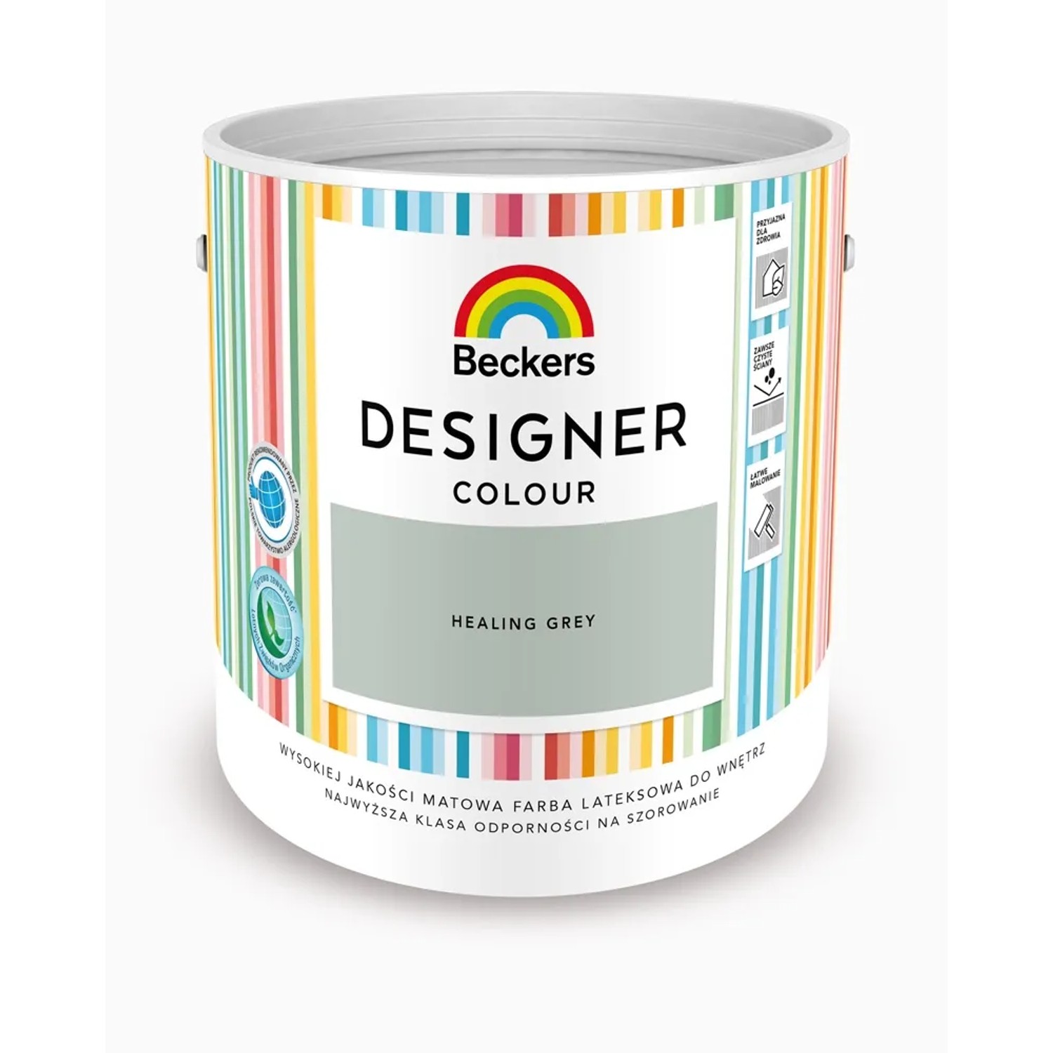 Farba lateksowa Beckers Designer healing grey 2,5 l