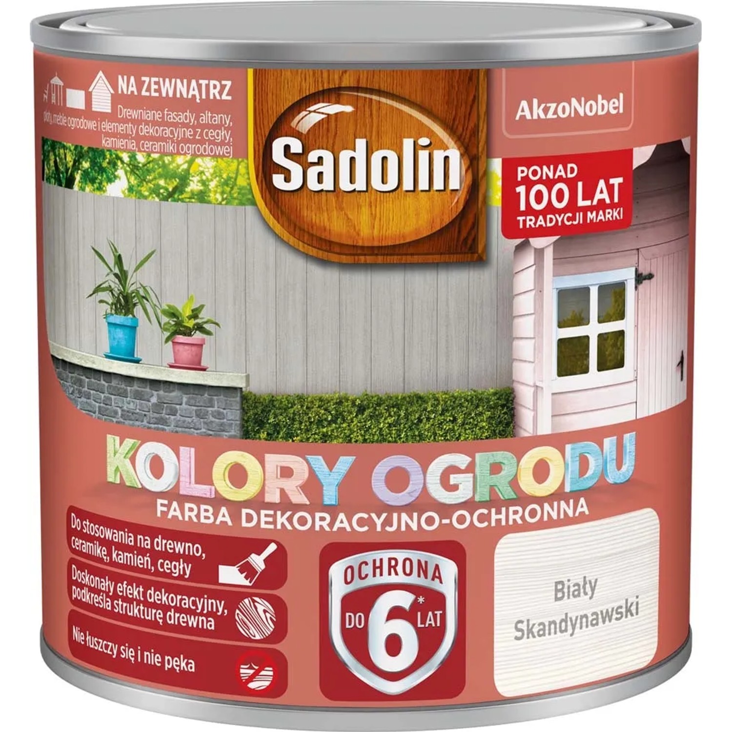 Sadolin Kolory ogrodu Biała skandynawia 250 ml