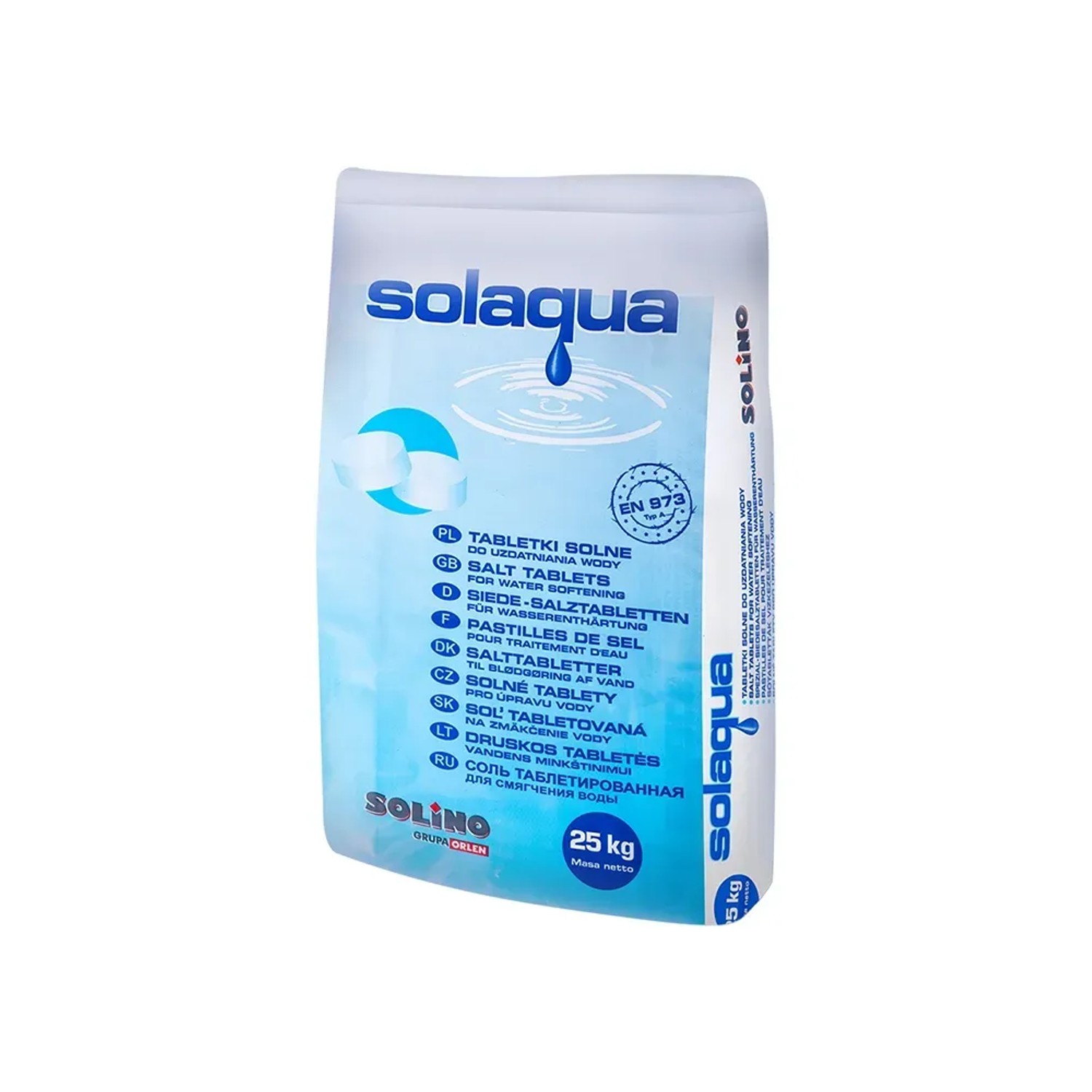 Solaqua Sól do zmiękczania wody w tabletkach 25 kg