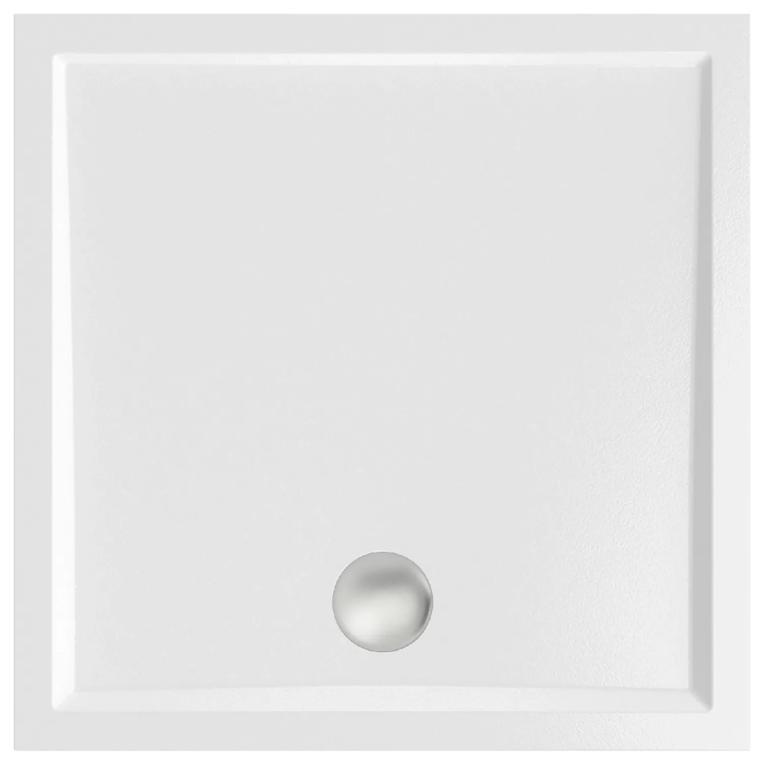 Centrum Brodzik kwadratowy Bari 90 biały 90x90x5