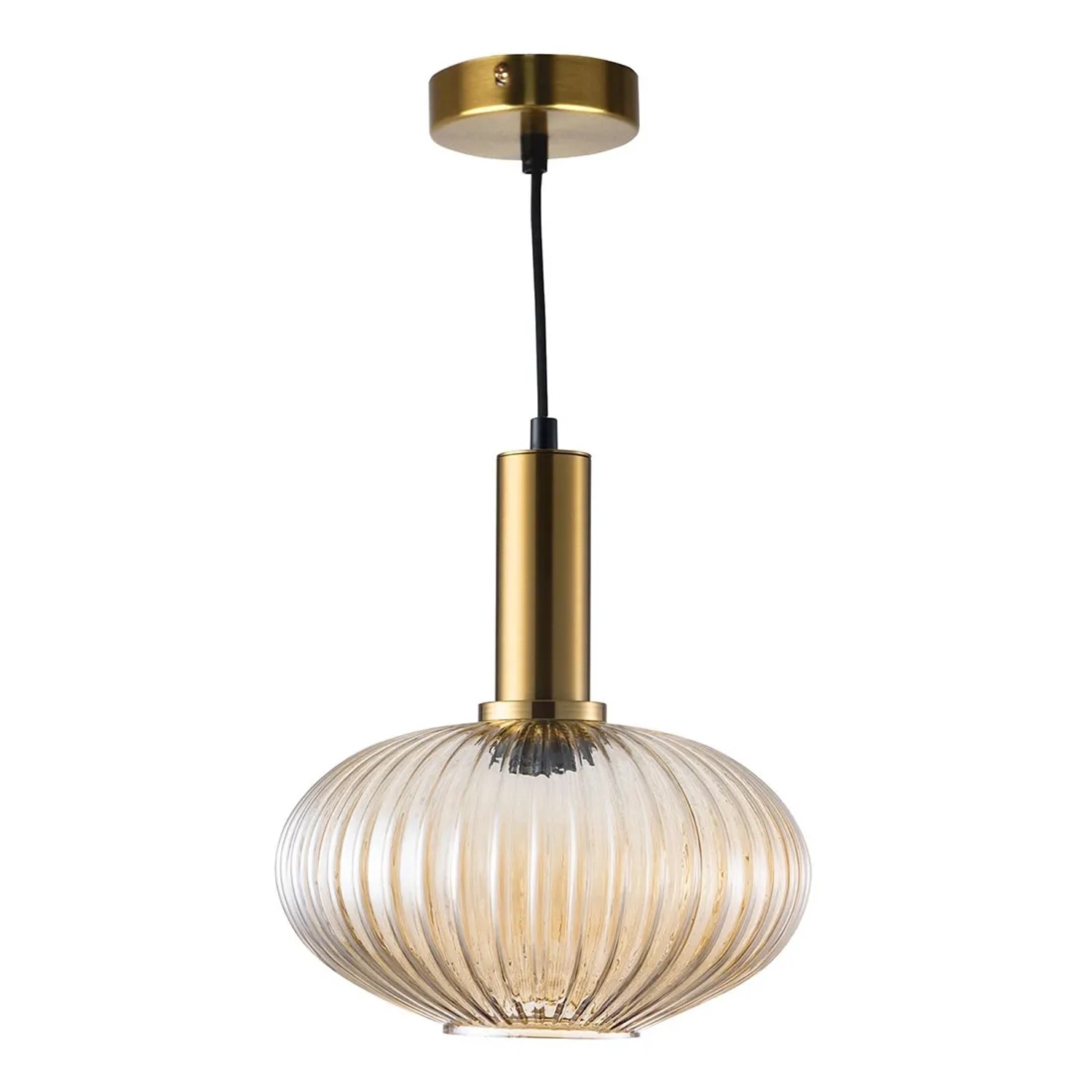 Goldlux Lampa wisząca NORFOLK Amber 1xE27 20W