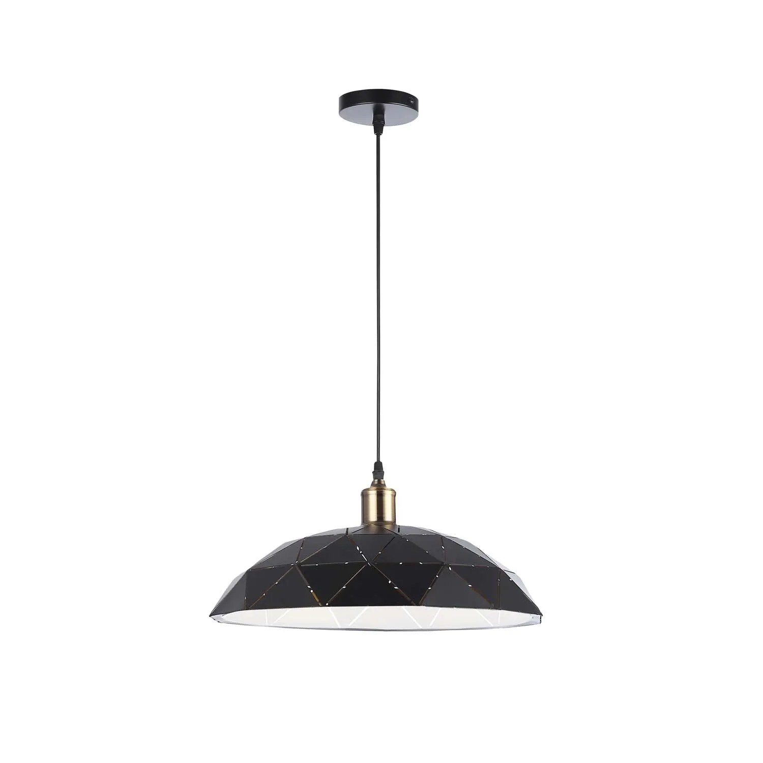 DPM Oprawa wisząca DALIA 1xE27 60W czerń+miedź