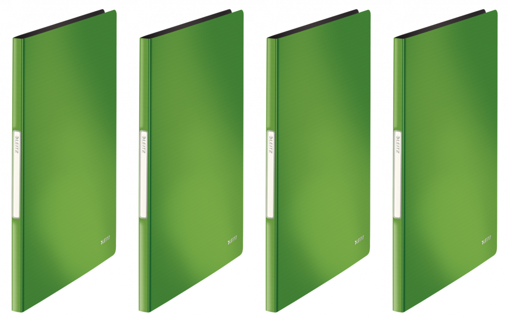 4x Album ofertowy Leitz Solid, A4, 20 koszulek, jasnozielony