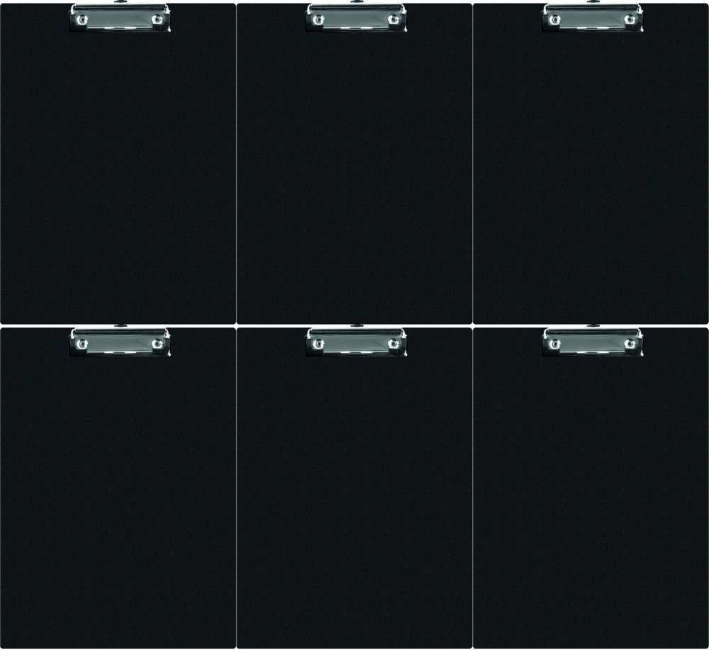6x Clipboard Q-connect, A5, czarny