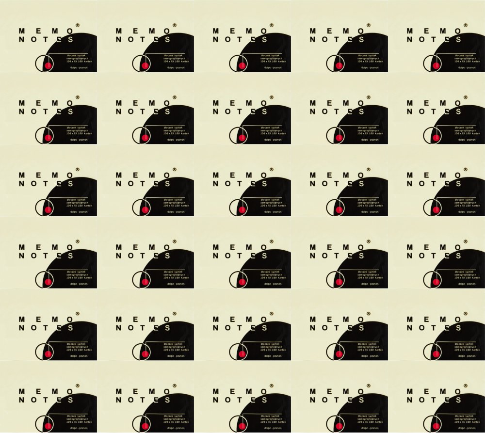 36x Karteczki samoprzylepne Dalpo Memo Notes, 100x75mm, 100 karteczek, żółty