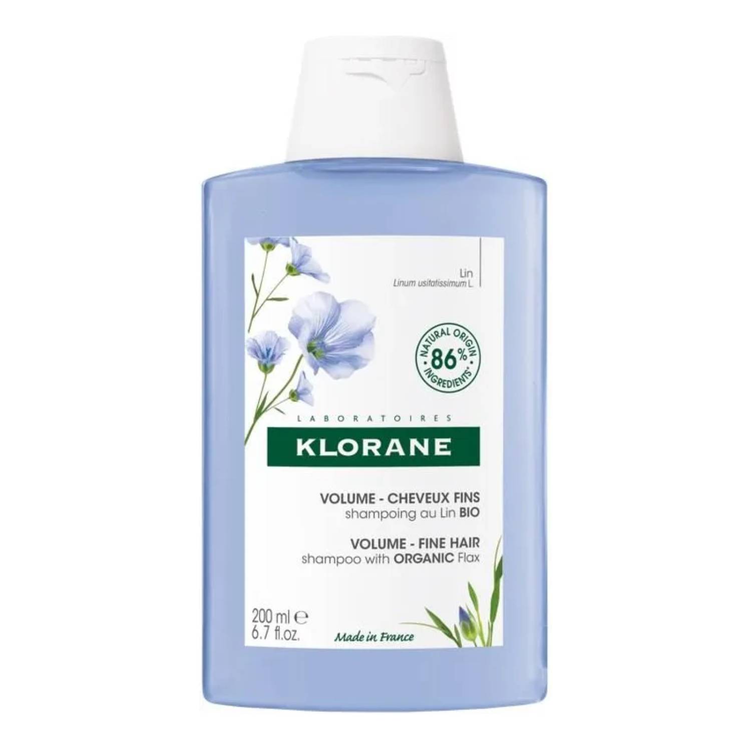 Klorane - szampon otulający i nadający objętość, 200 ml