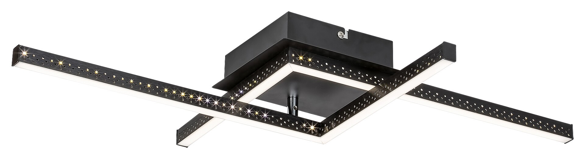 Rabalux Casimir lampa podsufitowa 2x23W LED czarny mat/biały 5267