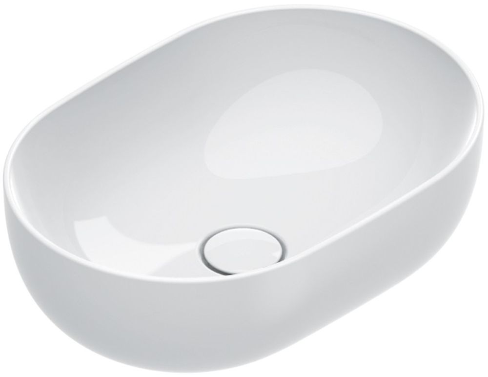 Catalano Sfera umywalka 50x35 cm owalna nablatowa biała 0522500001