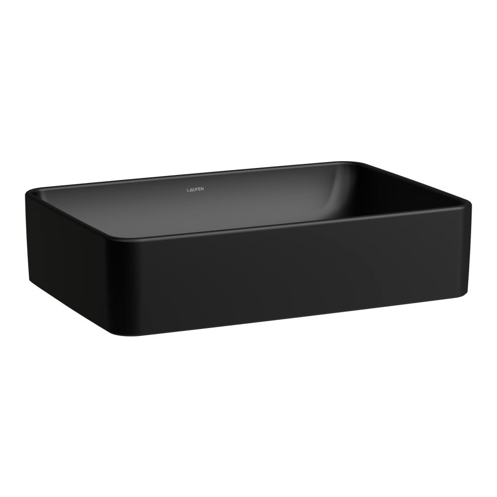 Laufen Savoy umywalka 55x38 cm prostokątna nablatowa czarny mat H8169447161121