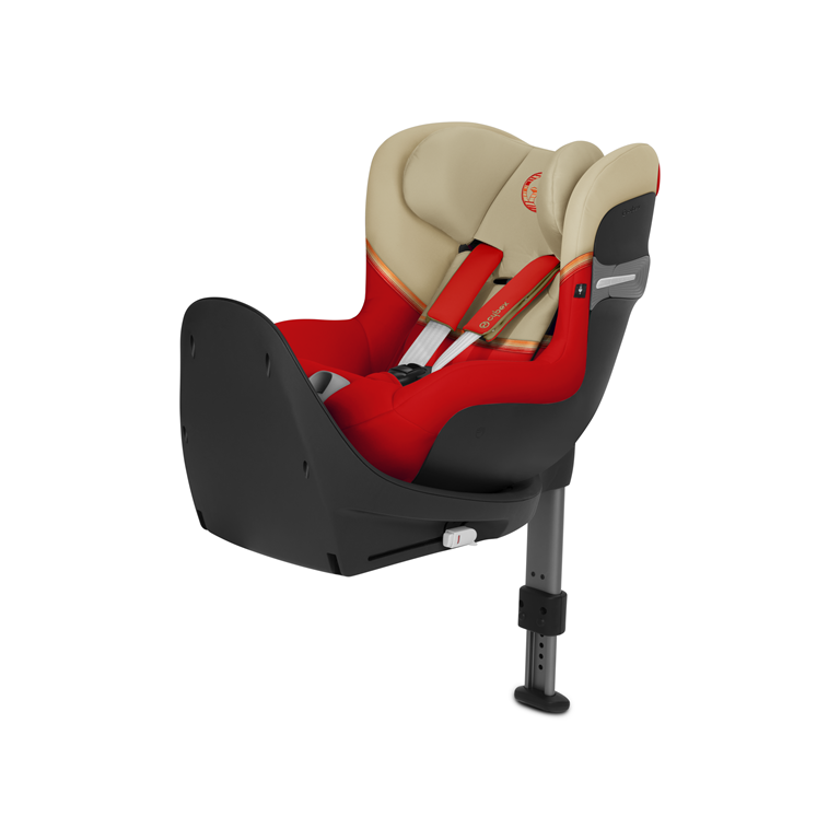 Cybex, Sirona S I-size z bazą - obrotowy fotelik samochodowy od urodzenia do 105 cm wzrostu (ok. 4 lat)-Autumn Gold
