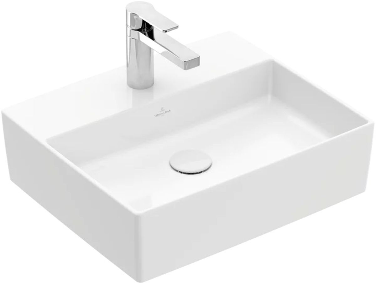 Darmowa Dostawa - Umywalka 50x42 cm prostokątna nablatowa biała Villeroy & Boch Memento 2.0 4A075101
