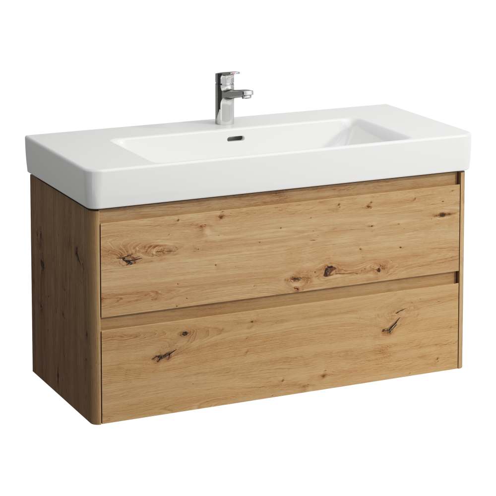 Darmowa Dostawa - Szafka 102x44.5x51.5 cm podumywalkowa wisząca dąb Laufen Base 2.0 H4113121082671