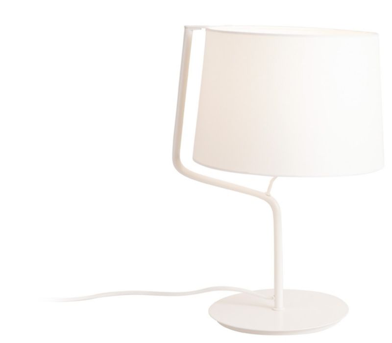 Lampa stołowa z abażurem Maxlight CHICAGO biała 1xE27x20W IP20 wym:46x32x30cm - 1 szt.