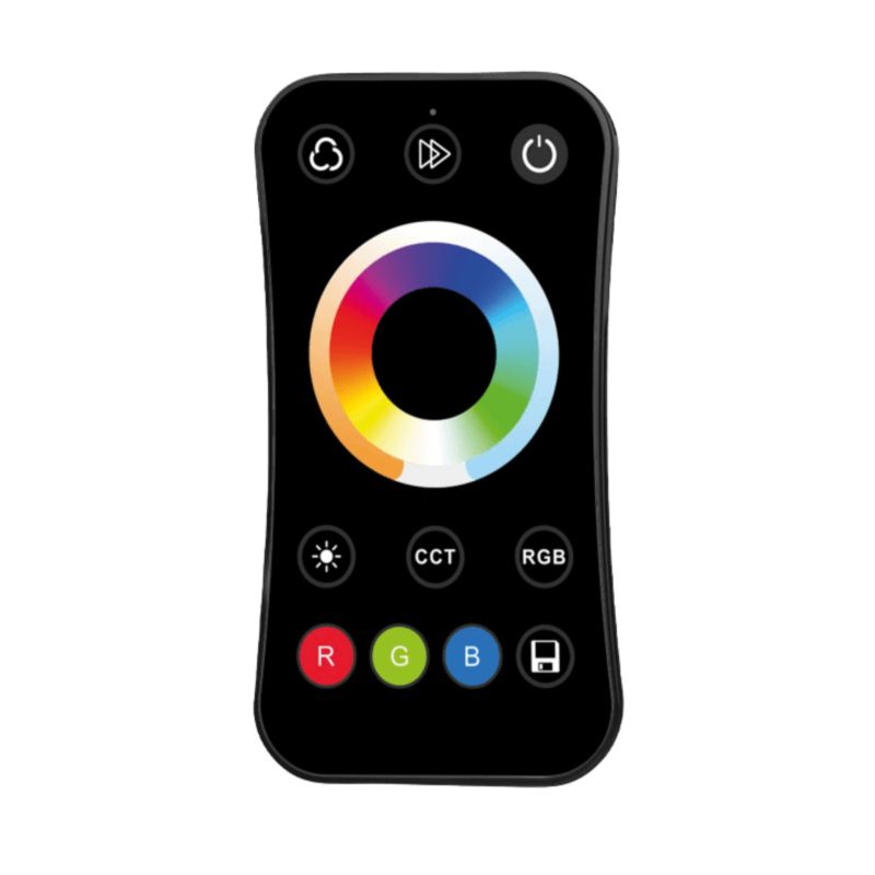 Pilot Eco Light Rf R17 Do Sterowników Rgb+Cct Dotykowy Czarny Bezprzewodowy 1 szt