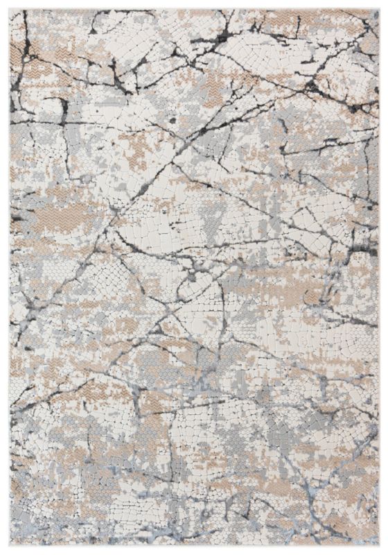 Dywan Nowoczesny Abstrakcyjny Rieti Grigio 120 x 170 cm beżowy, szary 1 szt.