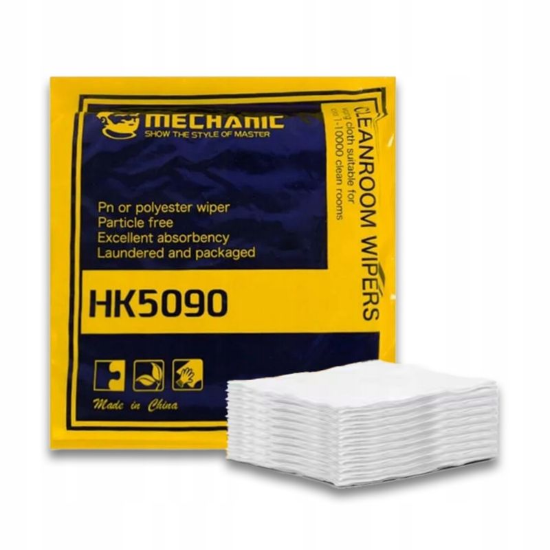 Ściereczki bezpyłowe do czyszczenia 50 szt. 30x30cm HK5090 Mechanic 1 opak.