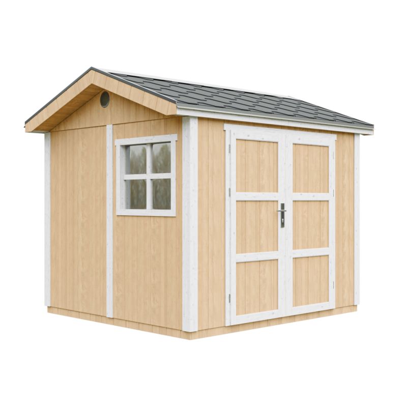 Domek ogrodowy Timbela M913A-HARVEST HONEY 5.9 m² LP Smartside z podłogą i gontem bitumicznym 1 szt.