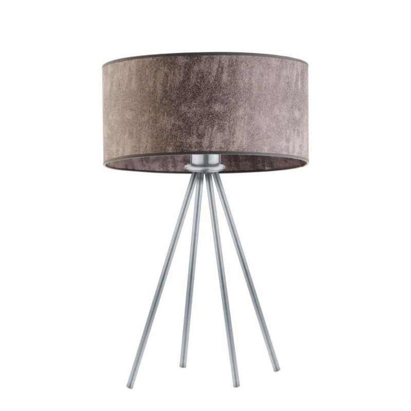 Lampka Nocna Volta Light Factory Solaris Abażur Srebrny/Beton 1xE27 1szt.