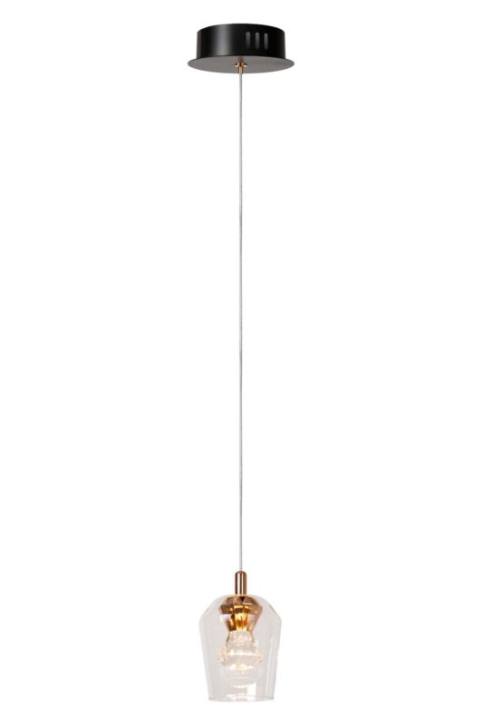 Lampa wisząca Lucide BERLIANE złoto-przezroczysty-czarna LED 4W 2700K 150lm IP20 - 1 szt.