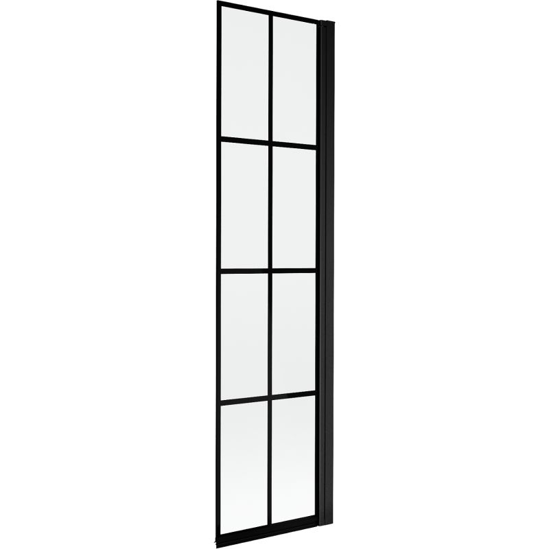 Parawan nawannowy jednoskrzydłowy Mexen Mist czarny 50x150 cm 1 szt