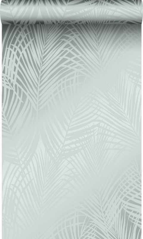 Tapeta Origin Wallcoverings liście palmowe seledynowym 53 cm x 10.05 m - 1 rol.