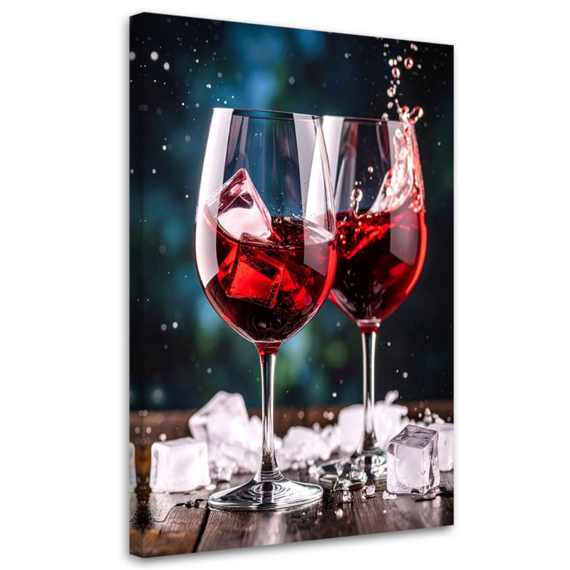 Obraz do kuchni jadalni Feeby Czerwone wino 60x90cm 1szt