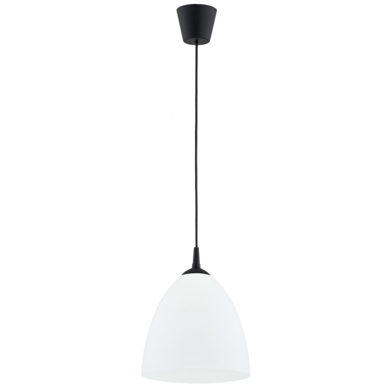 Lampa wisząca klosz z tworzywa Alfa LERA biała 1xE27x15W IP20 wym:90x23x23cm - 1 szt.