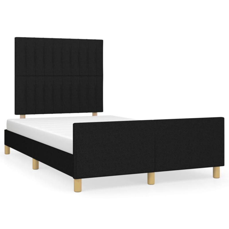 Łóżko tapicerowane WaszeMeble 120x200 cm czarna WM-3125205 1 szt.