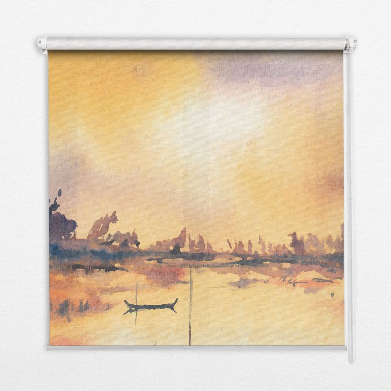 Roleta Dekoracyjna Tulup 80x180 cm Zachód Słońca Nad Jeziorem Montaż do ściany/sufitu 1 szt.