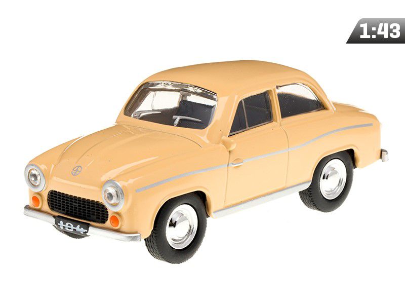 Model 1:43, SYRENA 104 PRL, beżowy, Carmotion, 1 szt.