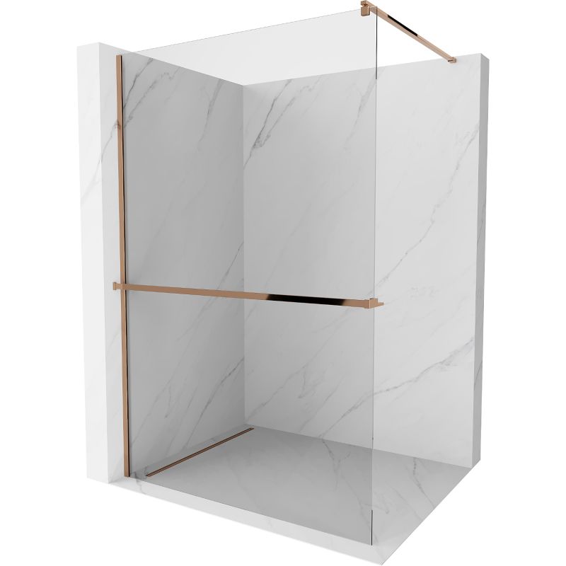Ścianka prysznicowa Mexen Kioto+ różowe złoto 70x200 cm 800-070-121-60-00 1 szt.