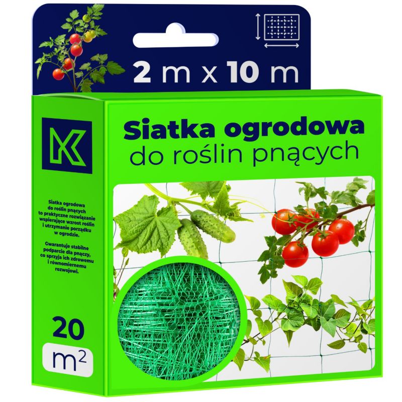 Siatka ogrodowa KADAX do roślin pnących Licourt zielona 2 x 10 m 1 szt.