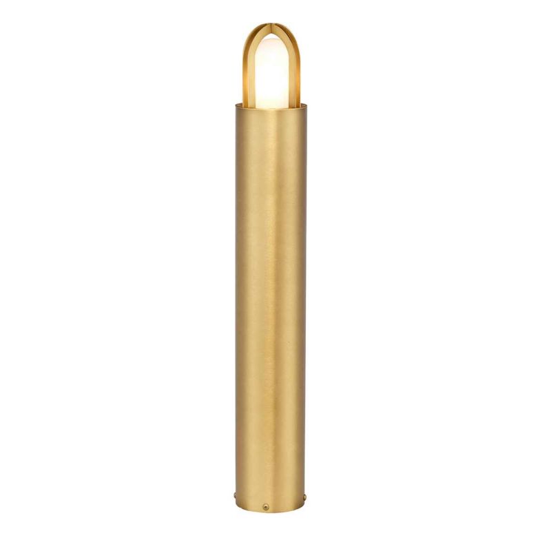 Lampa ogrodowa stojąca Elstead Paignton szczotkowany mosiądz 1 x E27 x IP55 wym: 70 x 10,2 x 10,2 cm - 1 szt.