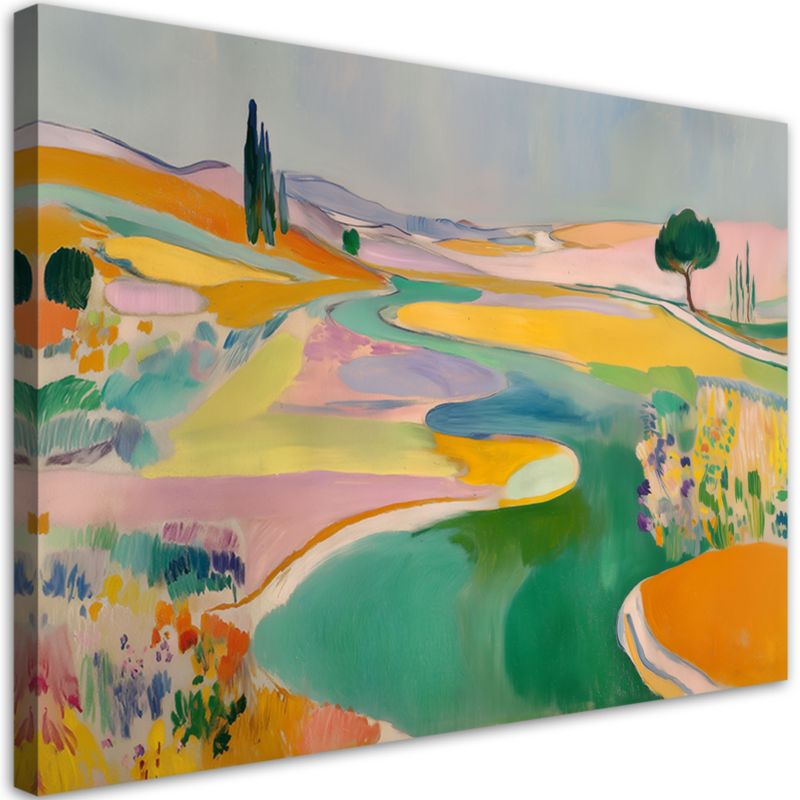 Obraz do pokoju dziecka salonu biura loftu Feeby Abstrakcyjny kolorowy 120x80cm 1szt