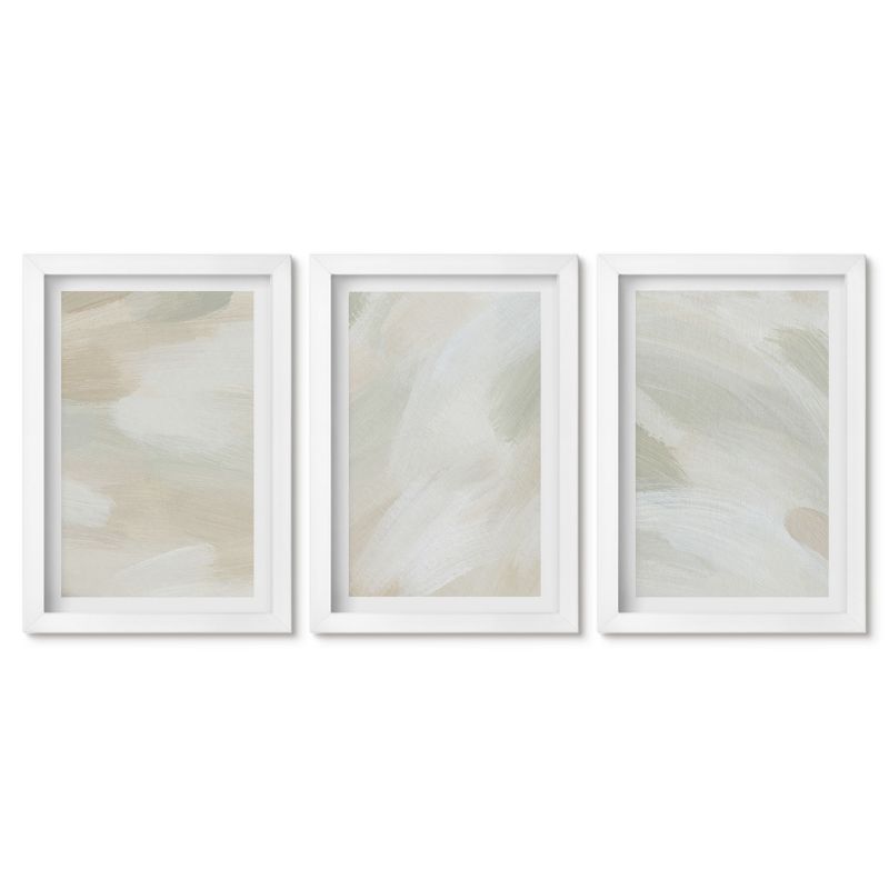 Obrazy w białej ramie Tulup 20x30 cm Jasne farby abstrakcja boho Dekoracja ścienna do przedpokoju 1 kpl