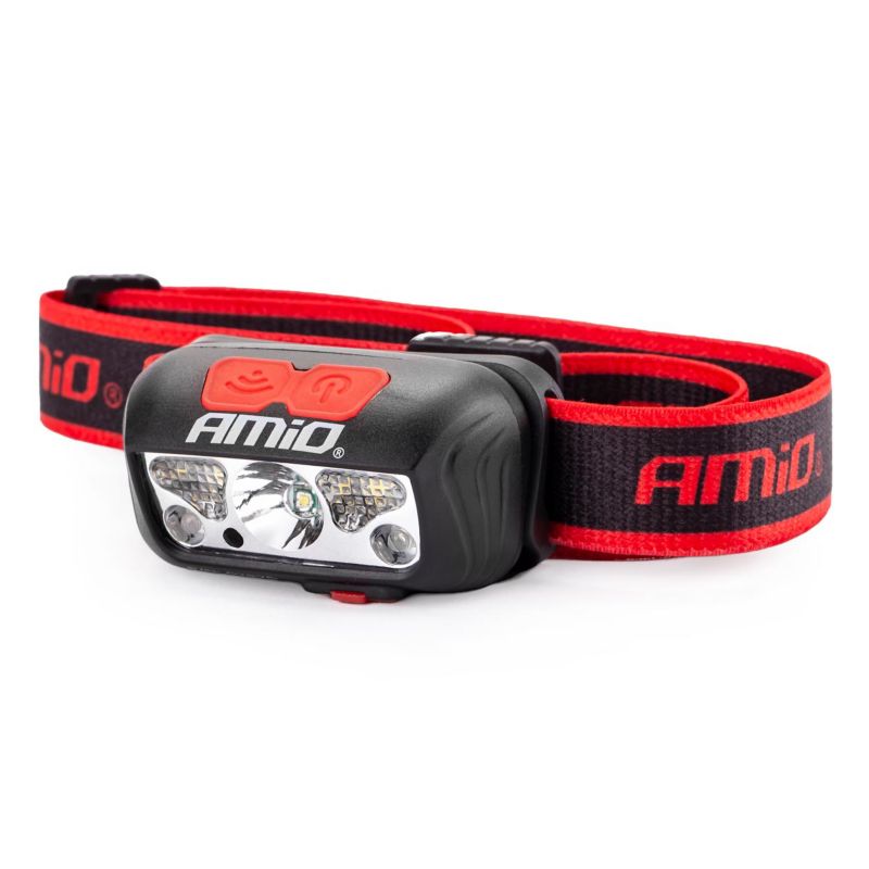 Latarka czołowa AMIO LED COB LH03 akumulatorowa USB-C 1 szt.