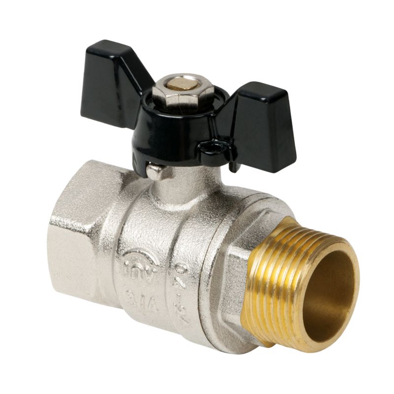Zawór do Wody CO Kulowy Odcinający GW/GZ 3/4'' x 3/4'' INVENA Gladiator 1 szt.