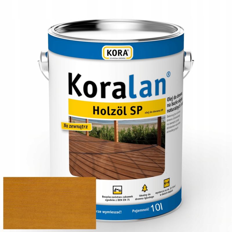 Olej do drewna RSCBis Koralan Holzöl SP dąb jasny wodorozcieńczalny 10 l 1 szt.