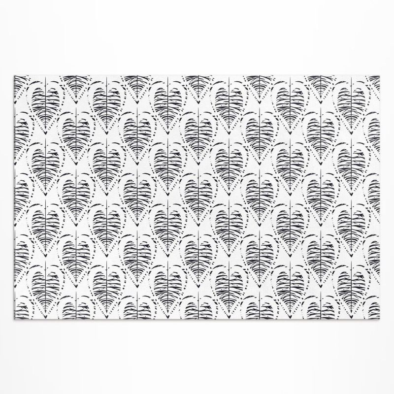 Dywan Winylowy Z Nadrukiem Wallfluent 80x120 cm Boho liście wzór regularny 1 szt.