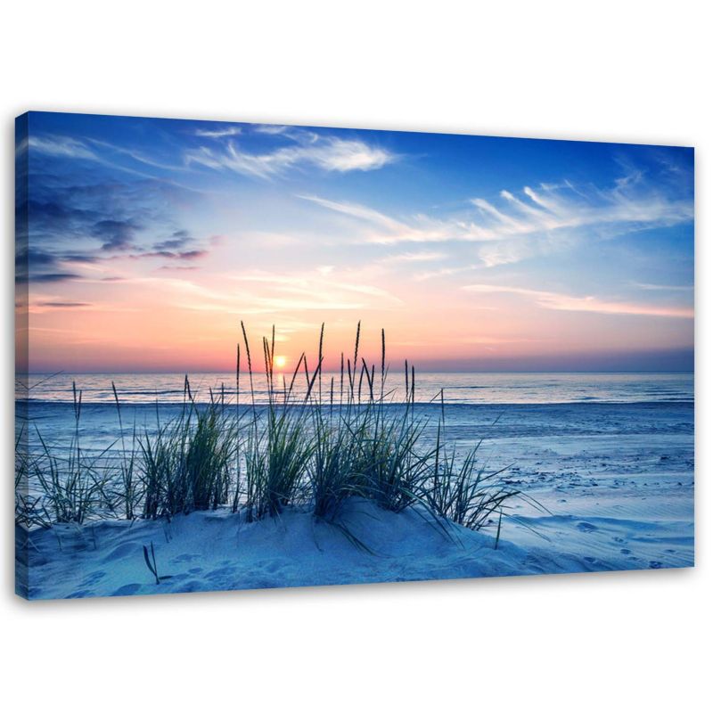 Obraz na płótnie Feeby Plaża morze trawy 120x80cm 1szt