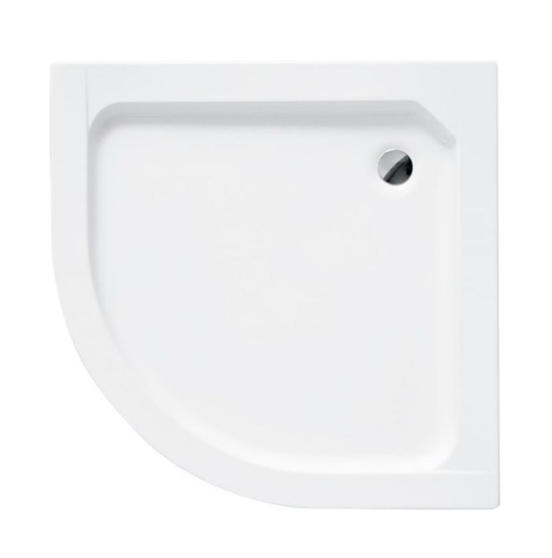 Brodzik prysznicowy Besco Alex 80x80 cm półokrągły biały 1 szt.