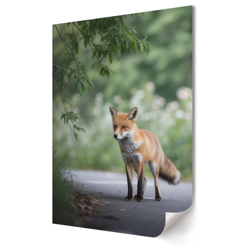 Plakat na płótnie Wallfluent Format A3 Lis w naturze Artysta Omega 1 szt.