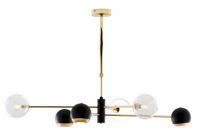 Lampa sufitowa Jupiter MOKA złoto-czarna 6xGU10x10W IP20 - 1 szt